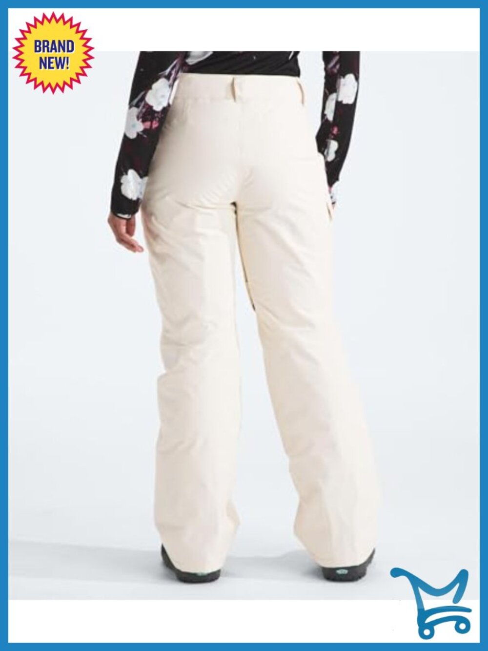 Insulated Waterproof Snow Pants for Snow Sports with Gaiters - Picture 3 of 6